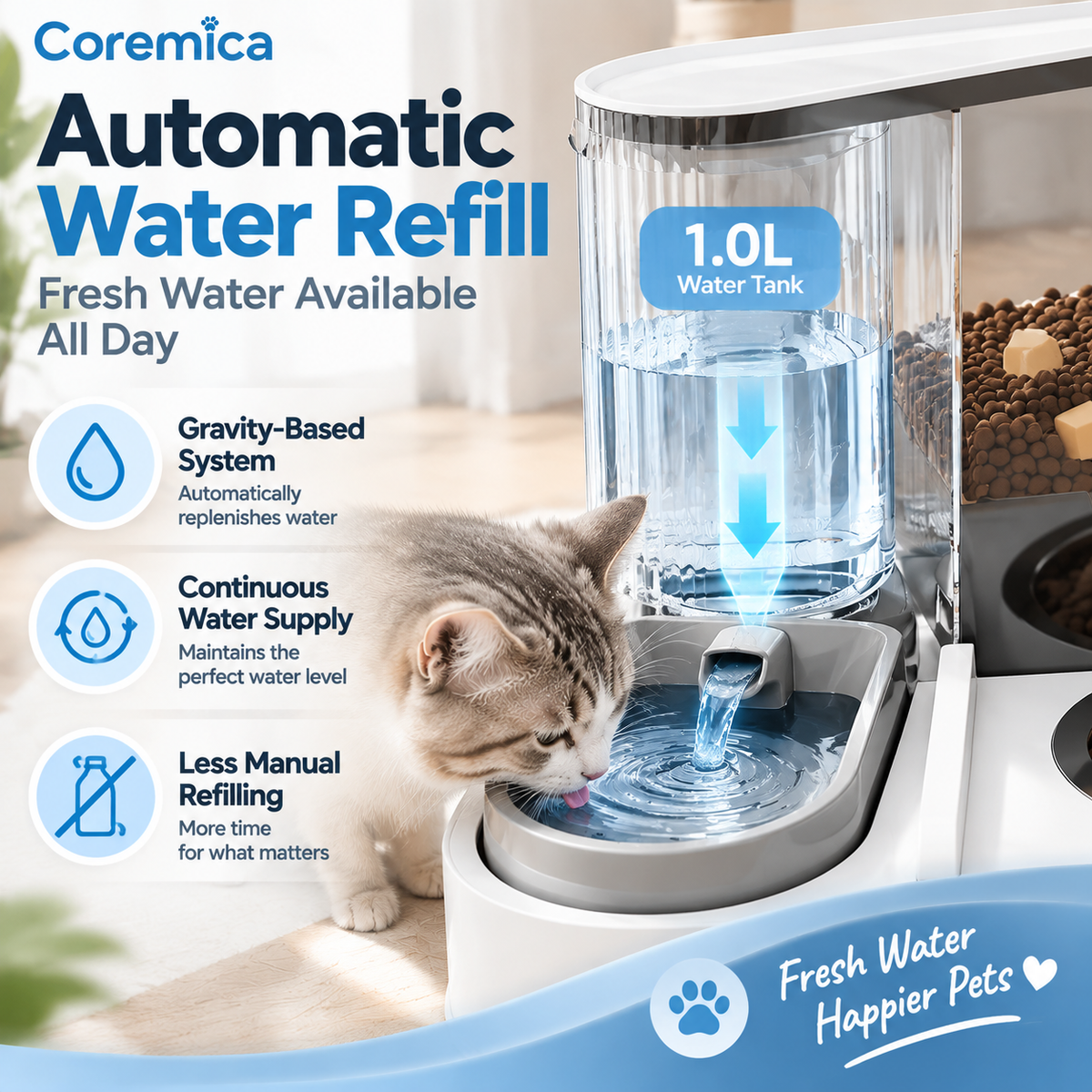 Coremica FlowMate Pet Feeder