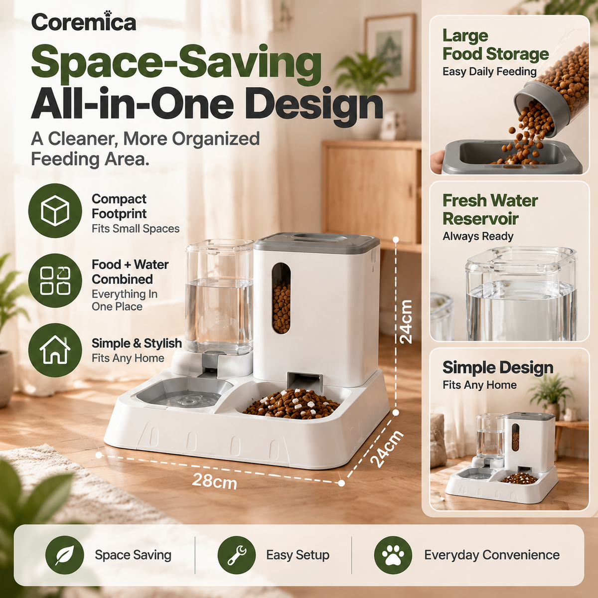 Coremica HydroServe Pet Feeder