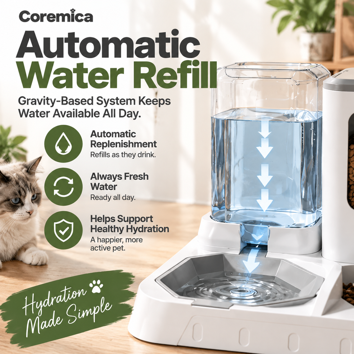 Coremica HydroServe Pet Feeder
